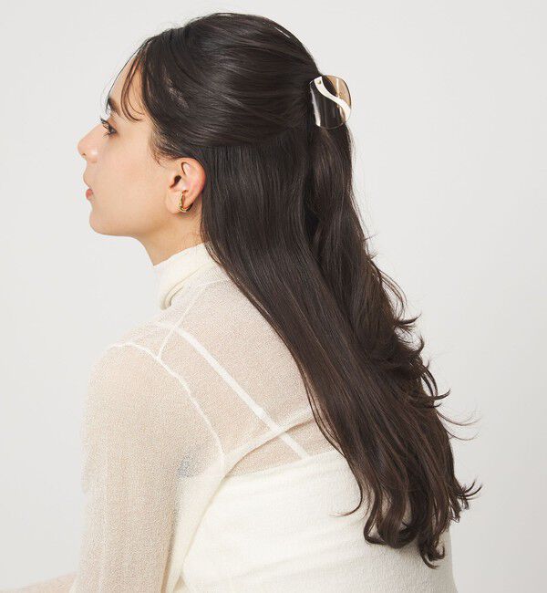 UNITED ARROWS green label relaxing「【WEB限定】マーブル ライン ヘアクリップ / バンズクリップ」|ヘアバンド|