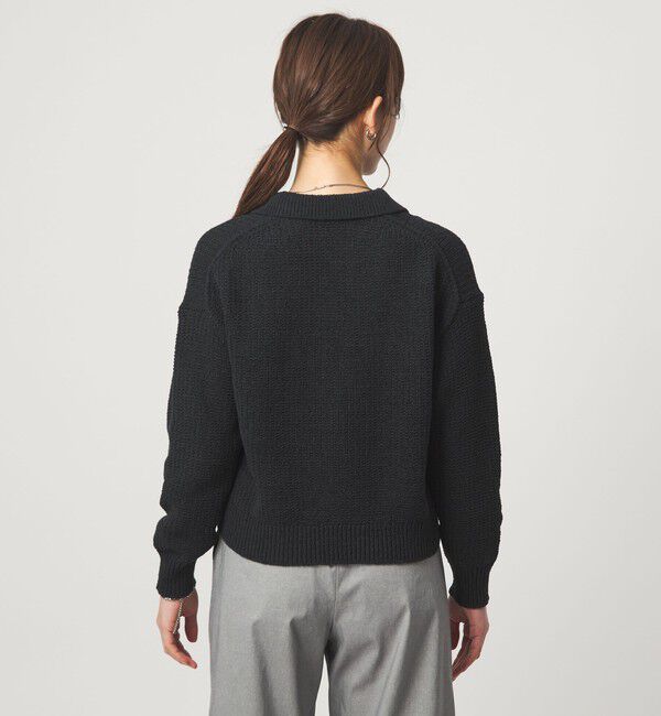 UNITED ARROWS green label relaxing「テープヤーン スキッパー プルオーバー ニット ウォッシャブル」|ニット・セーター|