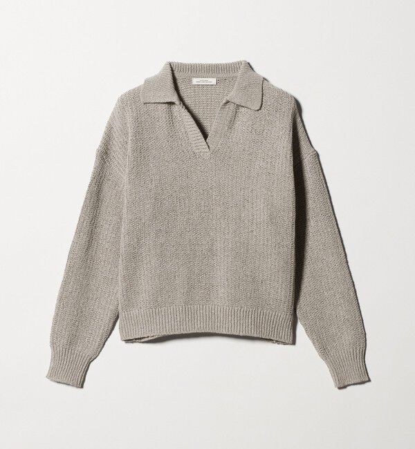 UNITED ARROWS green label relaxing「テープヤーン スキッパー プルオーバー ニット ウォッシャブル」|ニット・セーター|