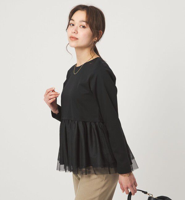 UNITED ARROWS green label relaxing「ティアード ペプラム プルオーバー カットソー」|Tシャツ・カットソー|