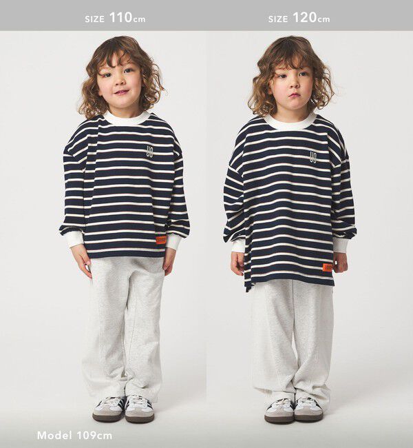 UNITED ARROWS green label relaxing「裏毛 切り替え ワイドパンツ / キッズ  100cm-160cm」|チノ|