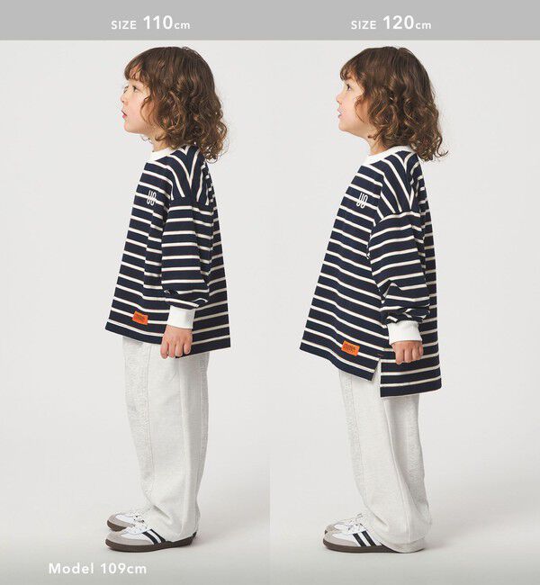 UNITED ARROWS green label relaxing「裏毛 切り替え ワイドパンツ / キッズ  100cm-160cm」|チノ|