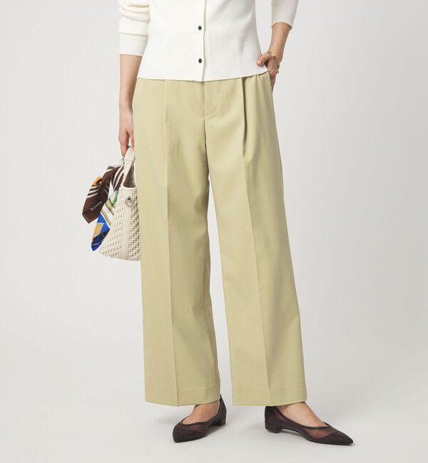 UNITED ARROWS green label relaxing「［size SHORT/TALLあり］Daily Chic カバー ワイド パンツ」|スラックス|