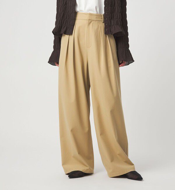 UNITED ARROWS green label relaxing「【WEB限定】＜at ease＞オルマイ スラックス ウォッシャブル ストレッチ UVカット」|スラックス|BEIGE