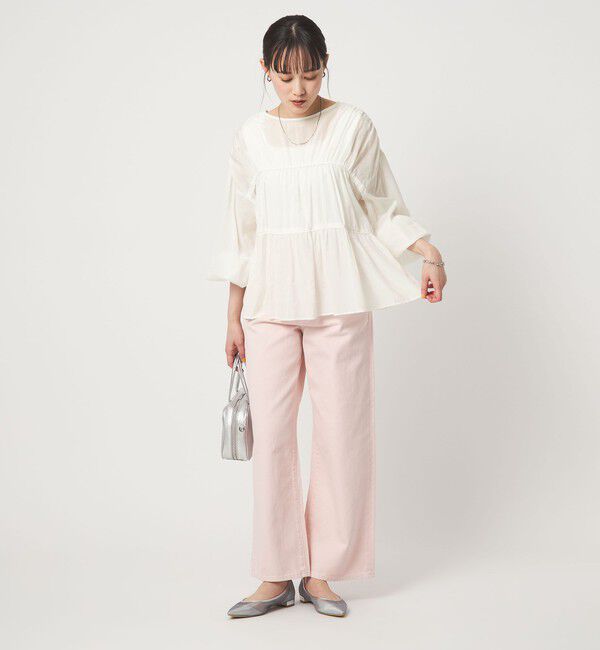 UNITED ARROWS green label relaxing「全方位映えギャザーブラウス」|シャツ・ブラウス|