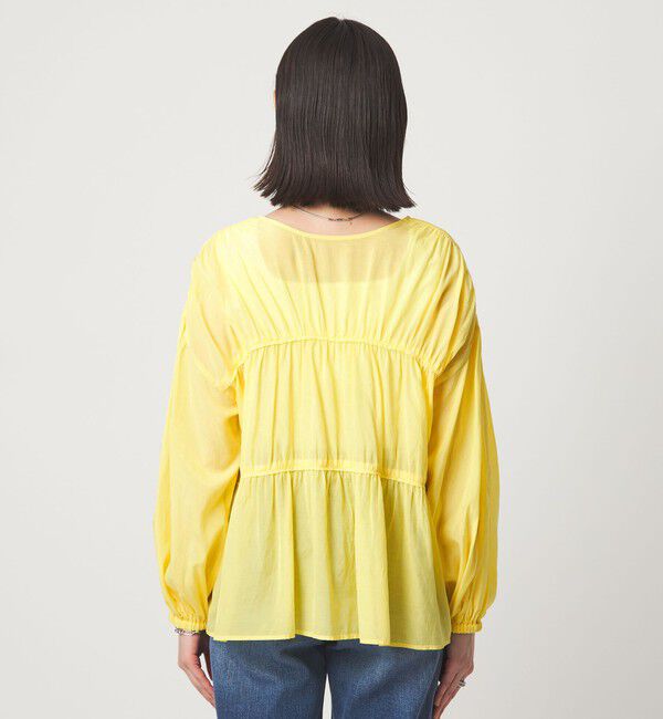 UNITED ARROWS green label relaxing「全方位映えギャザーブラウス」|シャツ・ブラウス|