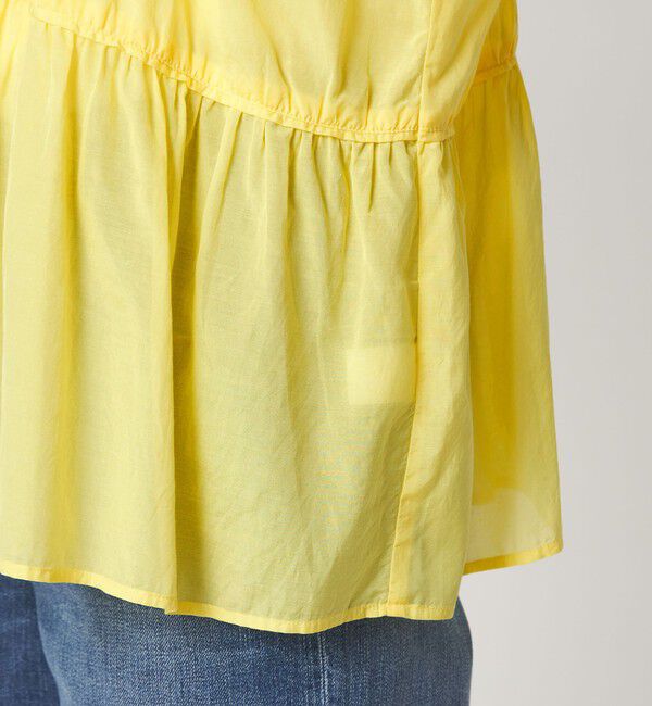 UNITED ARROWS green label relaxing「全方位映えギャザーブラウス」|シャツ・ブラウス|