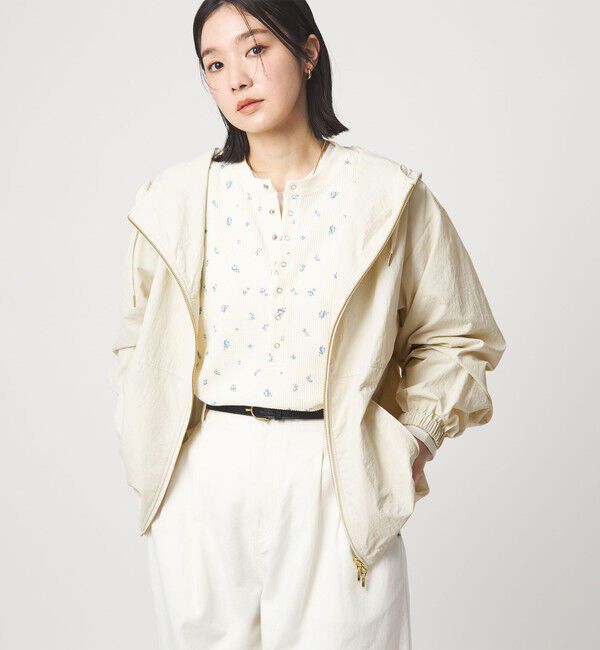 UNITED ARROWS green label relaxing「【WEB限定】＜at ease＞フード ブルゾン マシンウォッシャブル 撥水 UVカット」|ブルゾン・スタジャン|