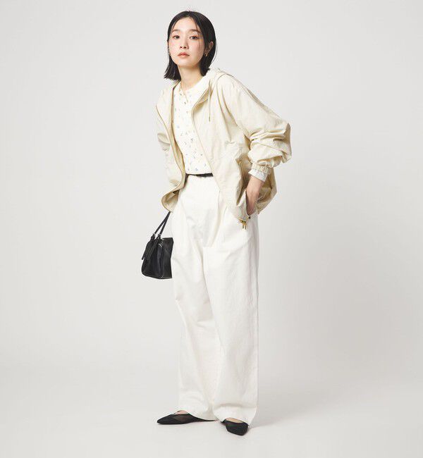 UNITED ARROWS green label relaxing「【WEB限定】＜at ease＞フード ブルゾン マシンウォッシャブル 撥水 UVカット」|ブルゾン・スタジャン|