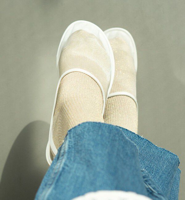 UNITED ARROWS green label relaxing「＜MAEE＞コンプレッション ソックス （グリッターリブ） / 着圧ソックス / 靴下」|ソックス|