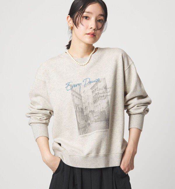 UNITED ARROWS green label relaxing「【WEB限定】＜at ease＞フォト プリント スウェット プルオーバー」|スウェット・ジャージ|