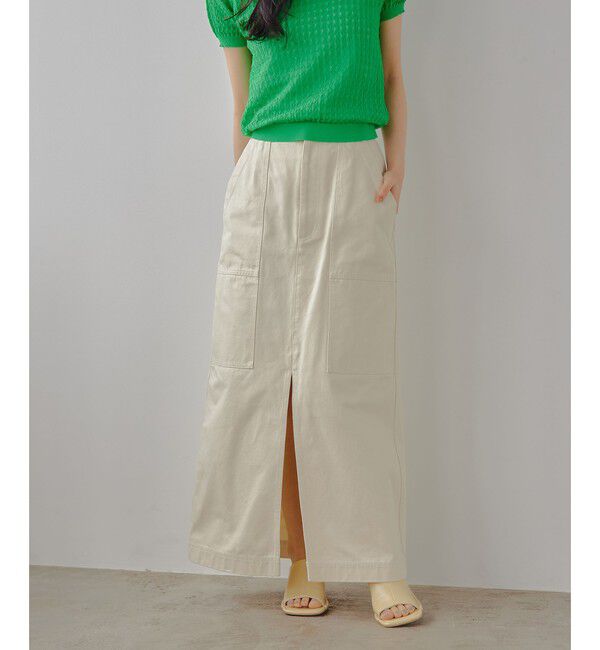 EMMEL REFINES「＜EMMEL REFINES＞EM ベイカーライク ステッチ スカート」|スカート|