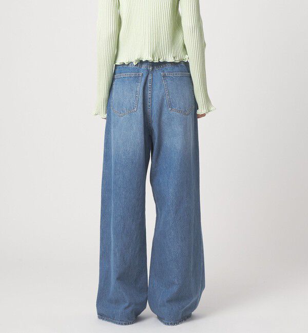 EMMEL REFINES「＜EMMEL REFINES＞EM ハイウエスト ワイド デニム」|チノ|