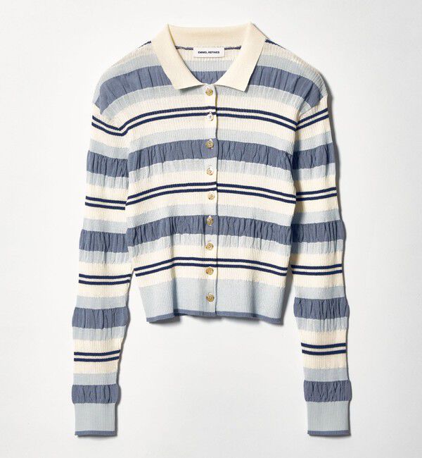 EMMEL REFINES「＜EMMEL REFINES＞EM HW マルチボーダー ニット」|ニット・セーター|