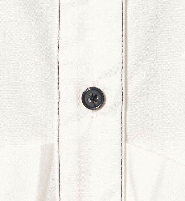 EMMEL REFINES「＜EMMEL REFINES＞EM バンドカラー フリルシャツ」|シャツ・ブラウス|