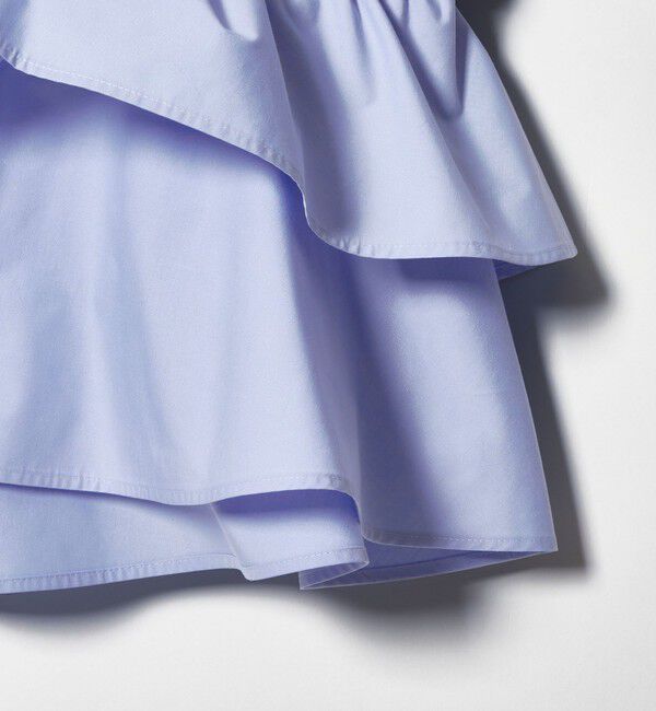 EMMEL REFINES「＜EMMEL REFINES＞EM バンドカラー フリルシャツ」|シャツ・ブラウス|