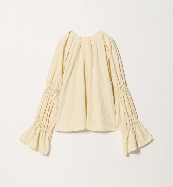 EMMEL REFINES「＜EMMEL REFINES＞EM フロントボタン ソデシャーリング ブラウス」|シャツ・ブラウス|