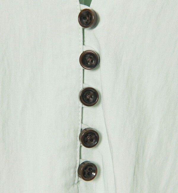 EMMEL REFINES「＜EMMEL REFINES＞EM フロントボタン ソデシャーリング ブラウス」|シャツ・ブラウス|