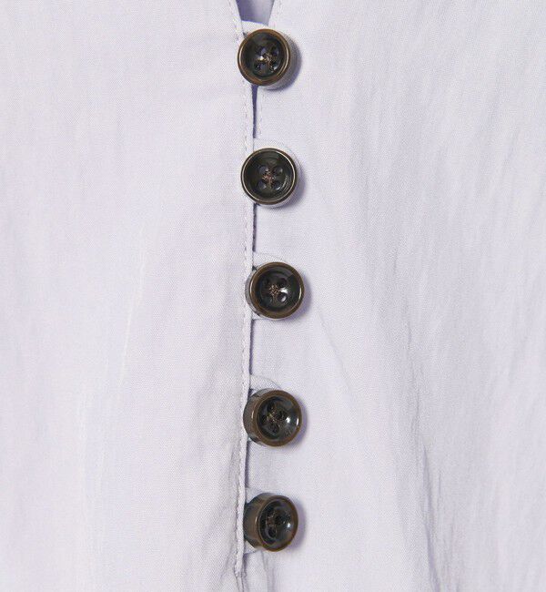 EMMEL REFINES「＜EMMEL REFINES＞EM フロントボタン ソデシャーリング ブラウス」|シャツ・ブラウス|