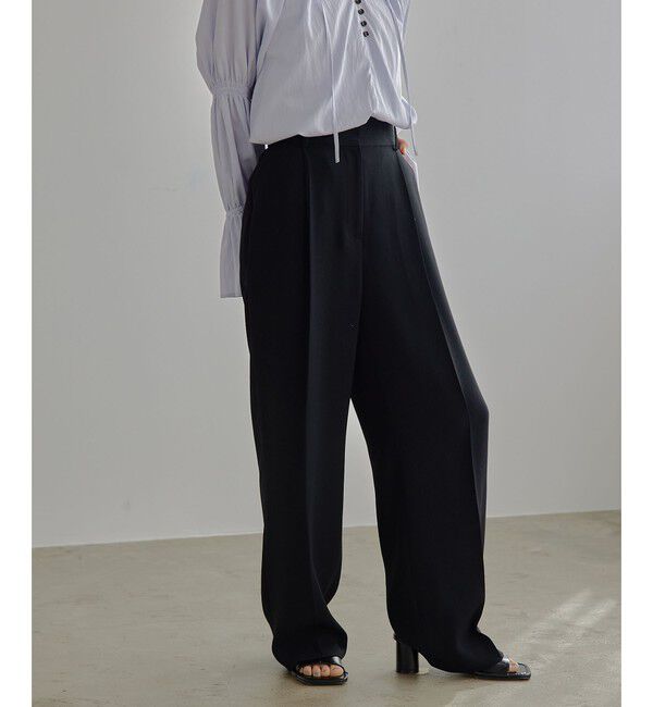 EMMEL REFINES「＜EMMEL REFINES＞EM センタープレス トロミ パンツ」|チノ|