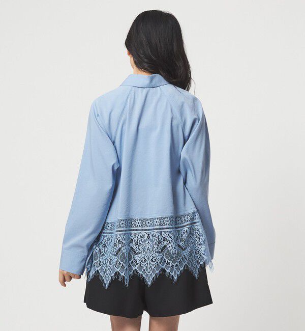 EMMEL REFINES「＜EMMEL REFINES＞EM レース レイヤー シャツ」|シャツ・ブラウス|