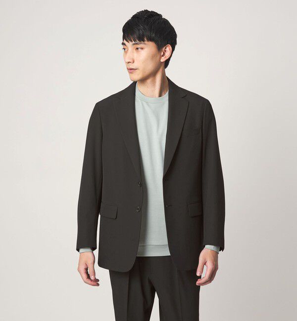 UNITED ARROWS green label relaxing「A+ PERTEX UNLIMITED リラックス セットアップ ジャケット -ウォッシャブル・ストレッチ・撥水-」|スーツ|BLACK