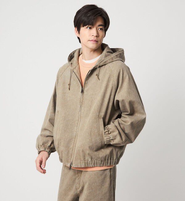 UNITED ARROWS green label relaxing「プリント バイオ フード ブルゾン」|その他|