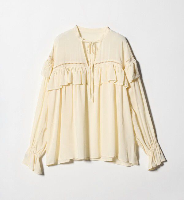 EMMEL REFINES「＜EMMEL REFINES＞EM ハシゴレース フリル ブラウス」|シャツ・ブラウス|