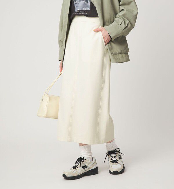 UNITED ARROWS green label relaxing「【WEB限定】［size SHORT/TALLあり］オルマイ タイト スカート」|タイト|OFF WHITE