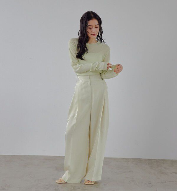 EMMEL REFINES「＜EMMEL REFINES＞EM テレコ クルーネック ロングスリーブ」|Tシャツ・カットソー|