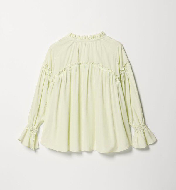 EMMEL REFINES「＜EMMEL REFINES＞EM フリルギャザー スキッパー ブラウス」|シャツ・ブラウス|