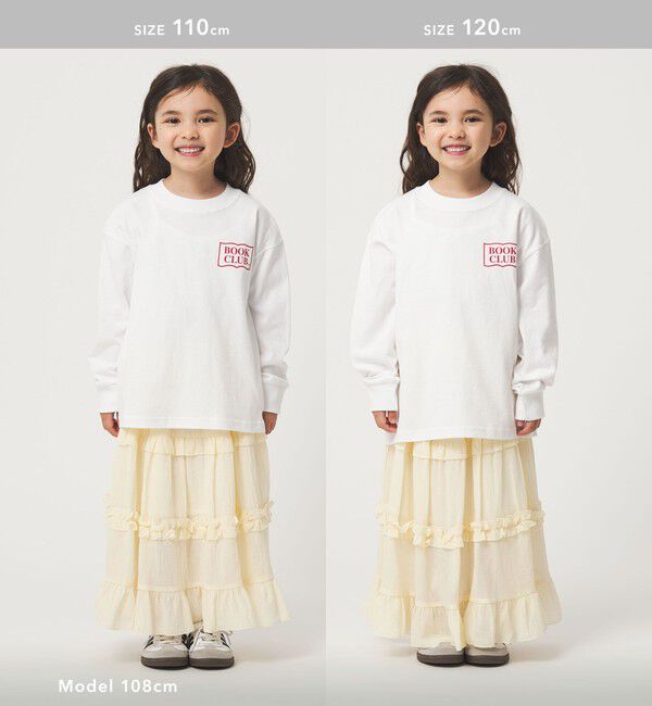 UNITED ARROWS green label relaxing「【別注】＜BOOK CLUB＞ロゴ ロングスリーブTシャツ / キッズ  110cm-130cm」|Tシャツ・カットソー|