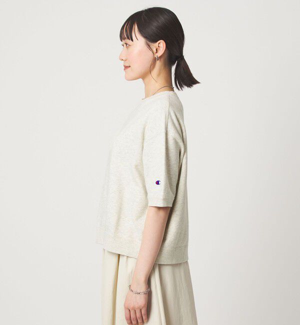 UNITED ARROWS green label relaxing「【別注】＜Champion＞5分袖 スウェット プルオーバー」|Tシャツ・カットソー|