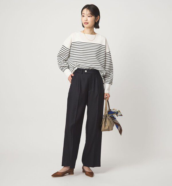 UNITED ARROWS green label relaxing「シャーリー ワイド プルオーバー ニット ウォッシャブル」|ニット・セーター|