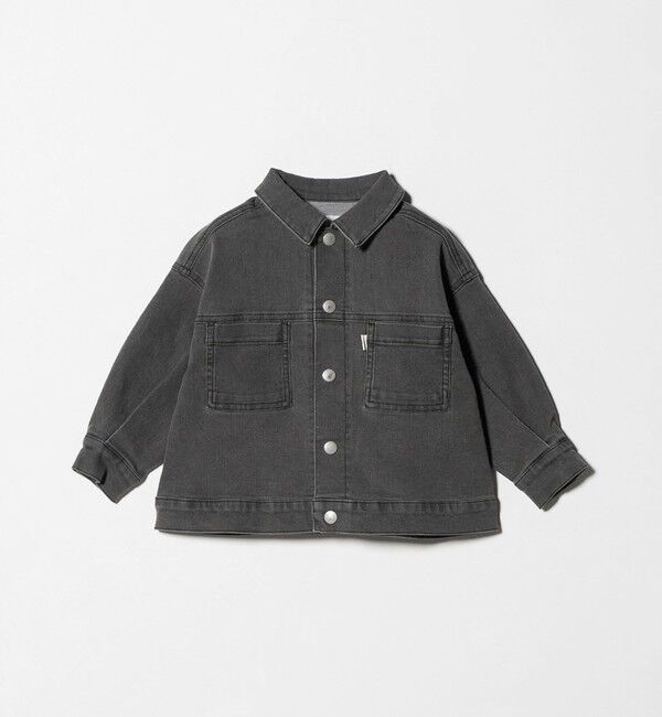 UNITED ARROWS green label relaxing「デニム ブルゾン / キッズ  ストレッチ 100cm-160cm」|その他|BLACK