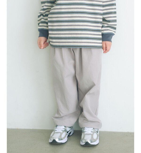 UNITED ARROWS green label relaxing「ツータック パンツ / キッズ  100cm-160cm」|チノ|LT.GRAY
