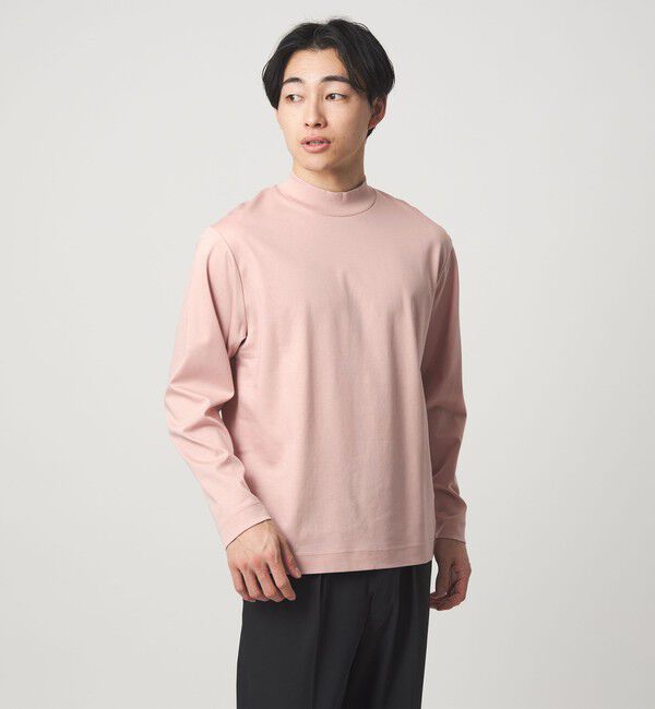 UNITED ARROWS green label relaxing「L/A ポンチ モックネック カットソー -抗菌-」|Tシャツ・カットソー|LT.PINK