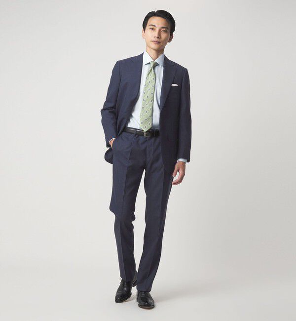 UNITED ARROWS green label relaxing「VITALE BARBERIS CANONICO ラスティック 無地 CLS 1プリーツ スーツパンツ セットアップパンツ」|スーツ|