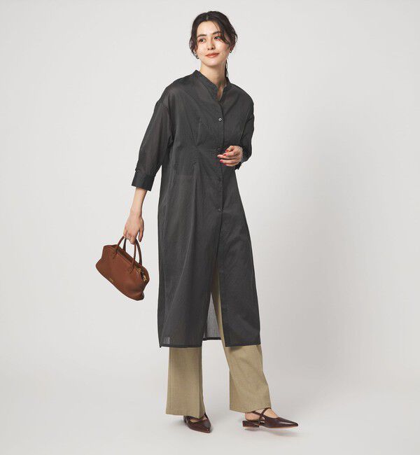 UNITED ARROWS green label relaxing「シアー ストライプ シャツワンピース」|ワンピース|