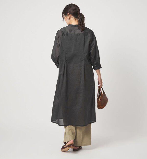 UNITED ARROWS green label relaxing「シアー ストライプ シャツワンピース」|ワンピース|