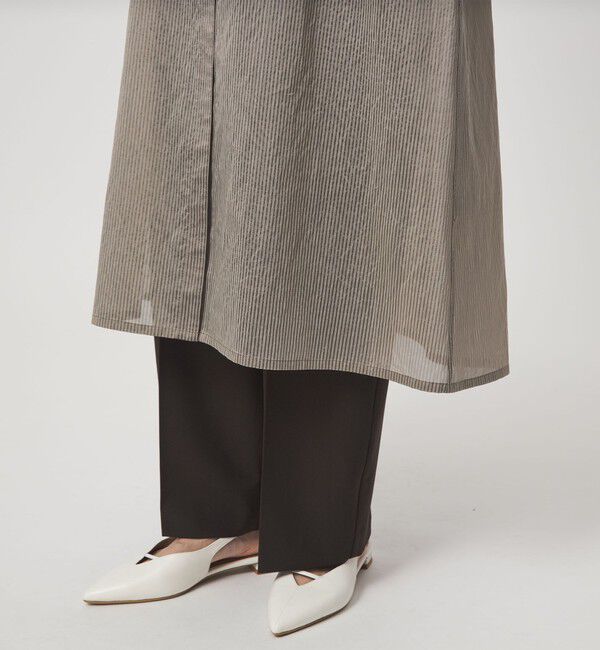 UNITED ARROWS green label relaxing「シアー ストライプ シャツワンピース」|ワンピース|