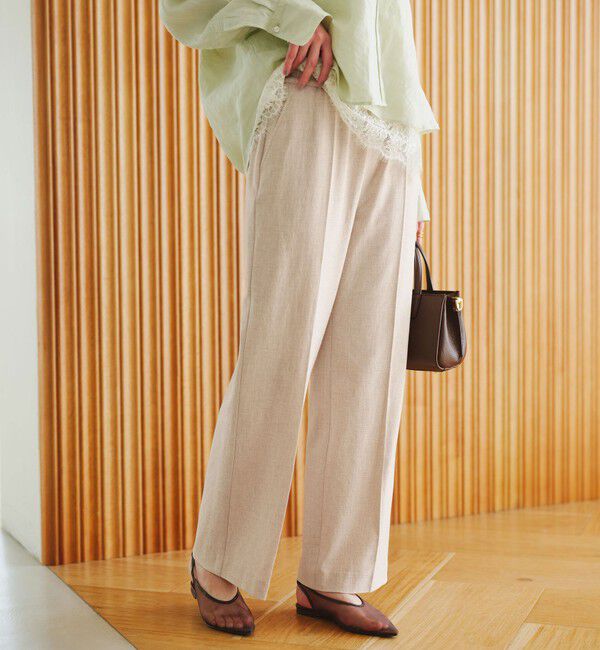 UNITED ARROWS green label relaxing「［size SHORT/TALLあり］ニーハイフレアパンツ」|その他|NATURAL