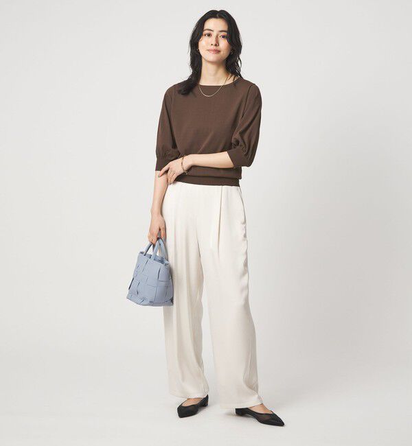 UNITED ARROWS green label relaxing「HIYOKE フォルム スリーブ プルオーバー ニット」|ニット・セーター|