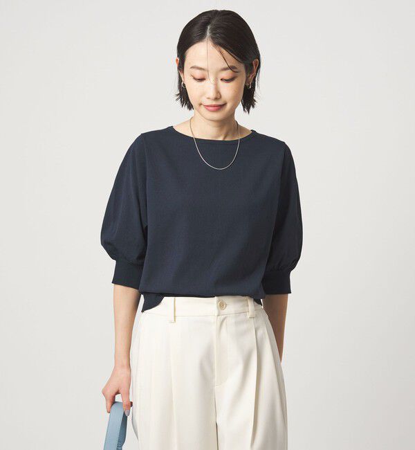 UNITED ARROWS green label relaxing「HIYOKE フォルム スリーブ プルオーバー ニット」|ニット・セーター|