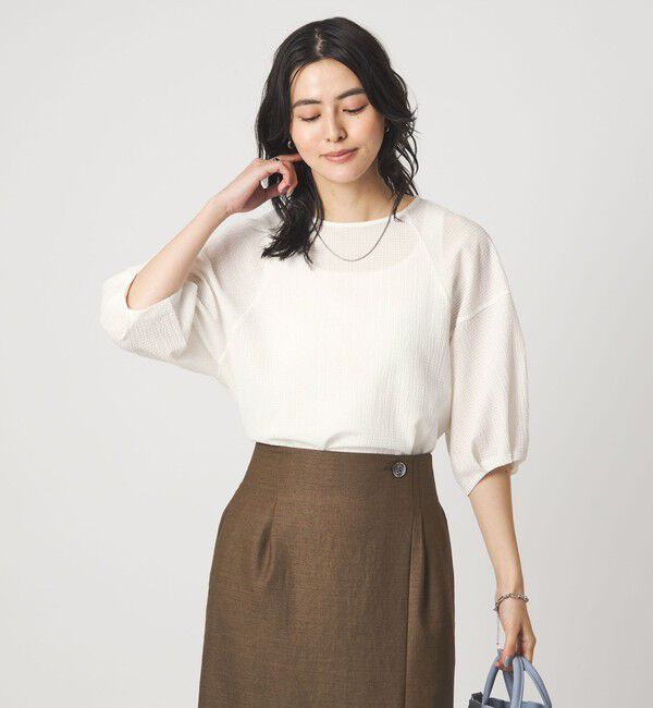 UNITED ARROWS green label relaxing「サッカー タックスリーブ プルオーバー カットソー」|Tシャツ・カットソー|