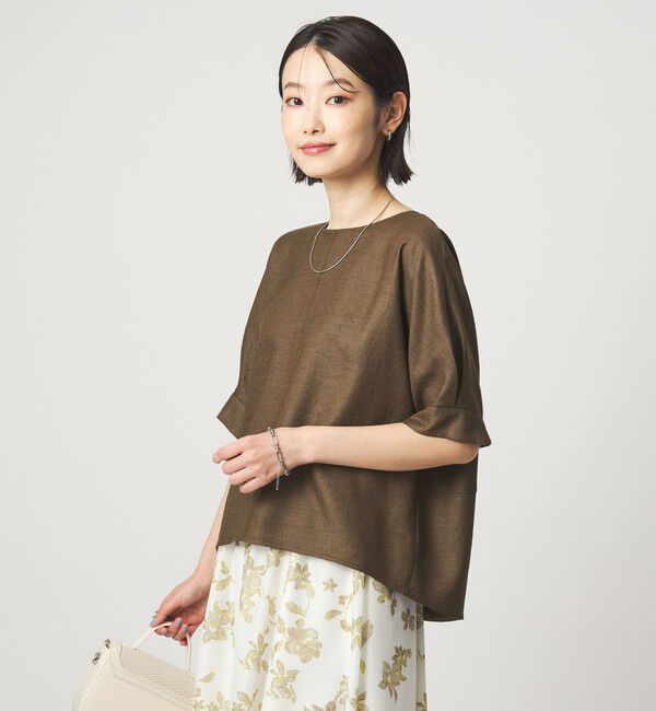 UNITED ARROWS green label relaxing「リネンライク ブラウス マシンウォッシャブル ストレッチ UVカット」|シャツ・ブラウス|