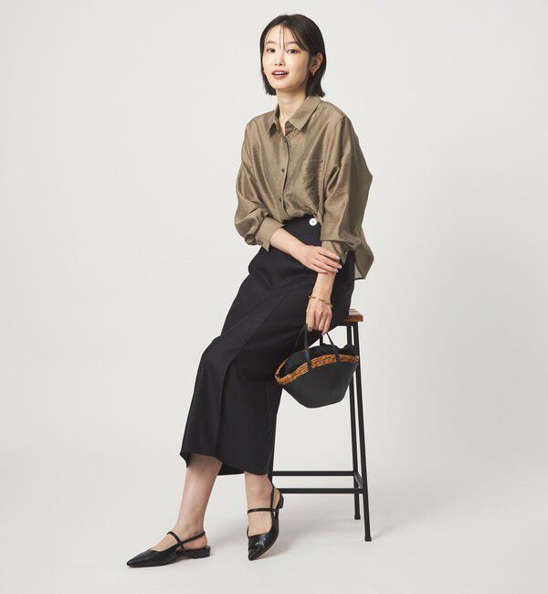 UNITED ARROWS green label relaxing「エアリー シアー ロングスリーブ シャツ ウォッシャブル 接触冷感」|シャツ・ブラウス|