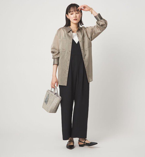 UNITED ARROWS green label relaxing「シアー ストライプ シャツ」|シャツ・ブラウス|