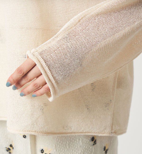 UNITED ARROWS green label relaxing「ペーパー ニット プルオーバー ウォッシャブル」|ニット・セーター|