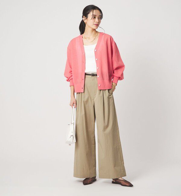 UNITED ARROWS green label relaxing「［size SHORTあり］グロッシー ワイド パンツ」|その他|